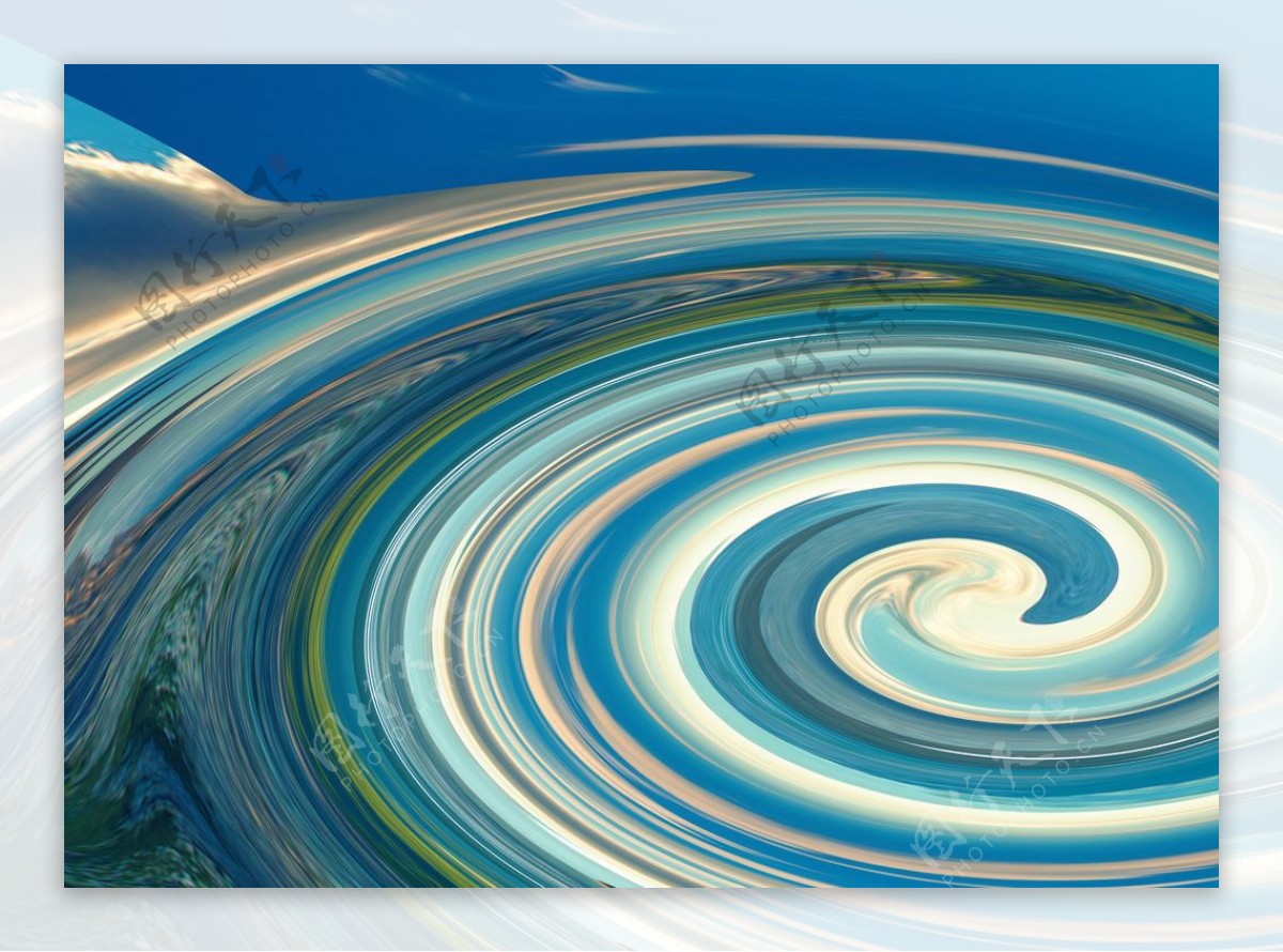 抽象大海漩涡背景图