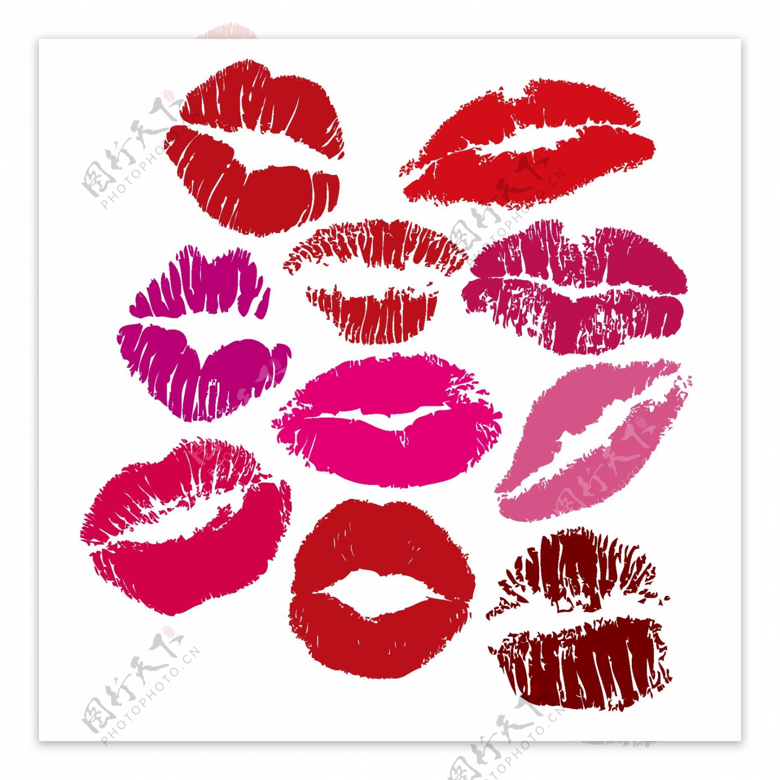 美丽性感口红嘴唇唇印嘴纹素材设计图__图片素材_其他_设计图库_昵图网nipic.com