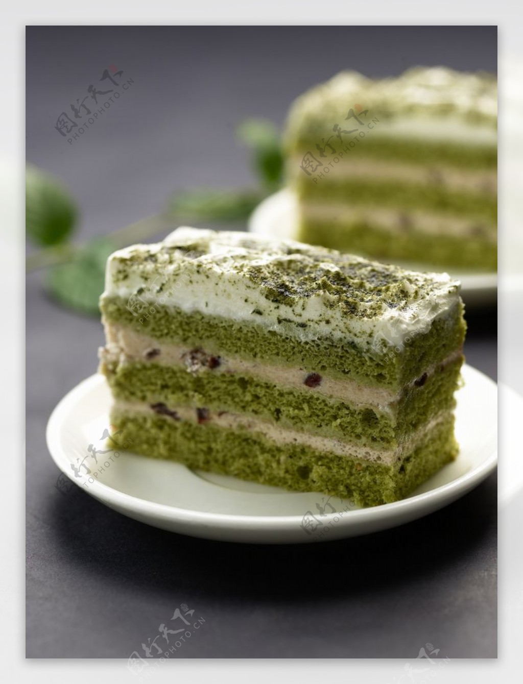 绿茶红豆蛋糕