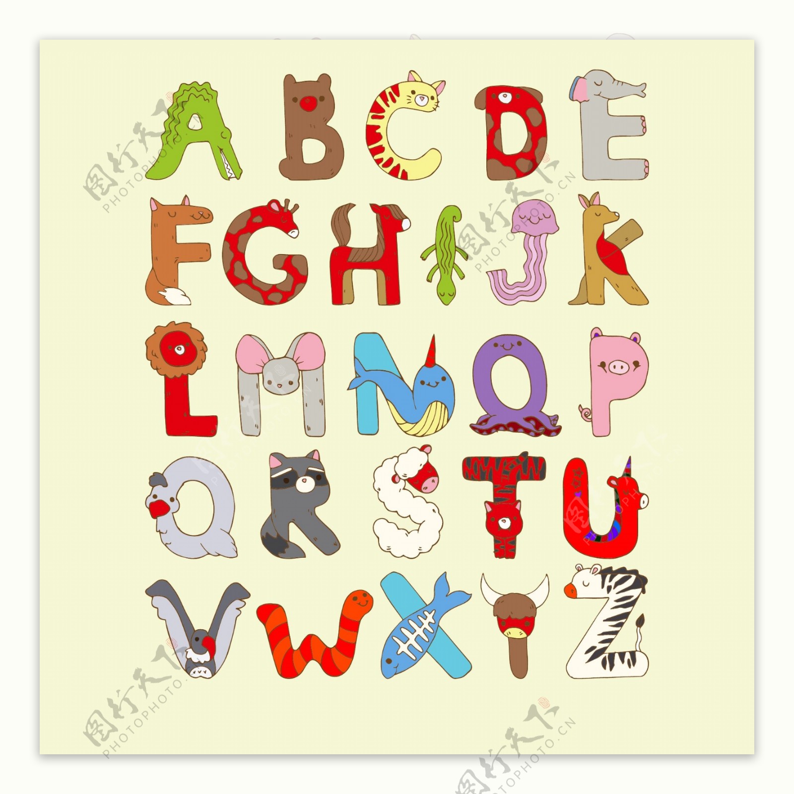 抽象字母