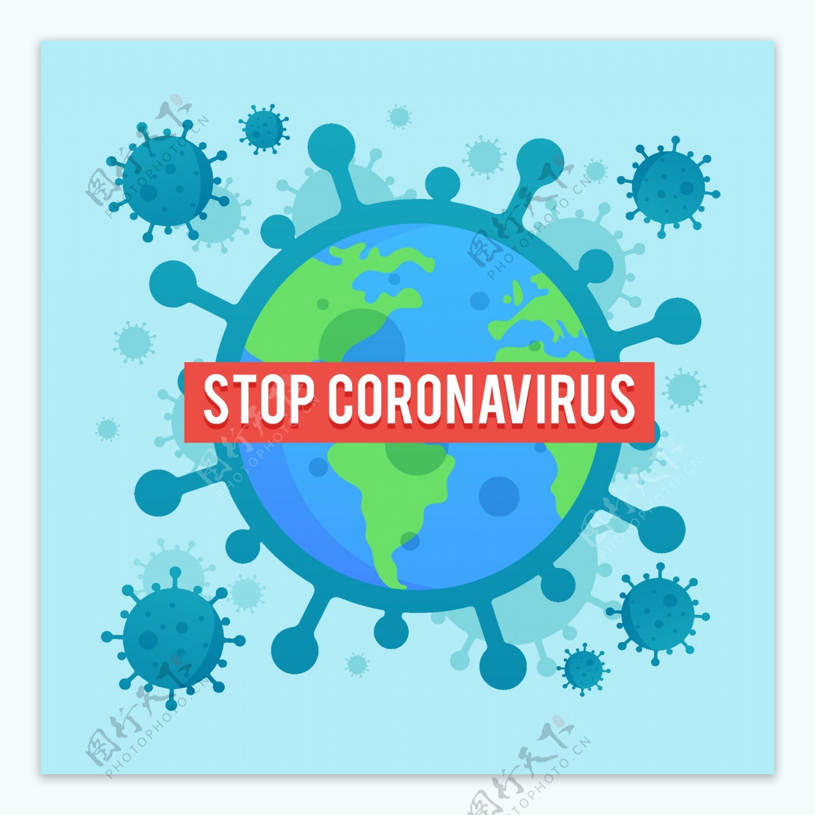 地球病毒新型冠状病毒