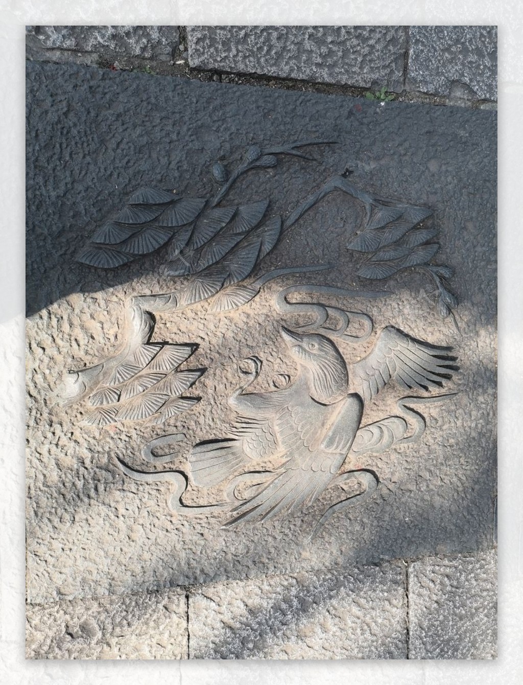 西湖石板雕刻