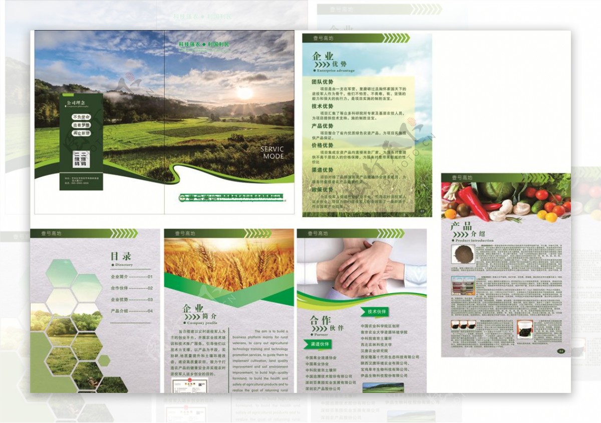 绿色系农科技画册