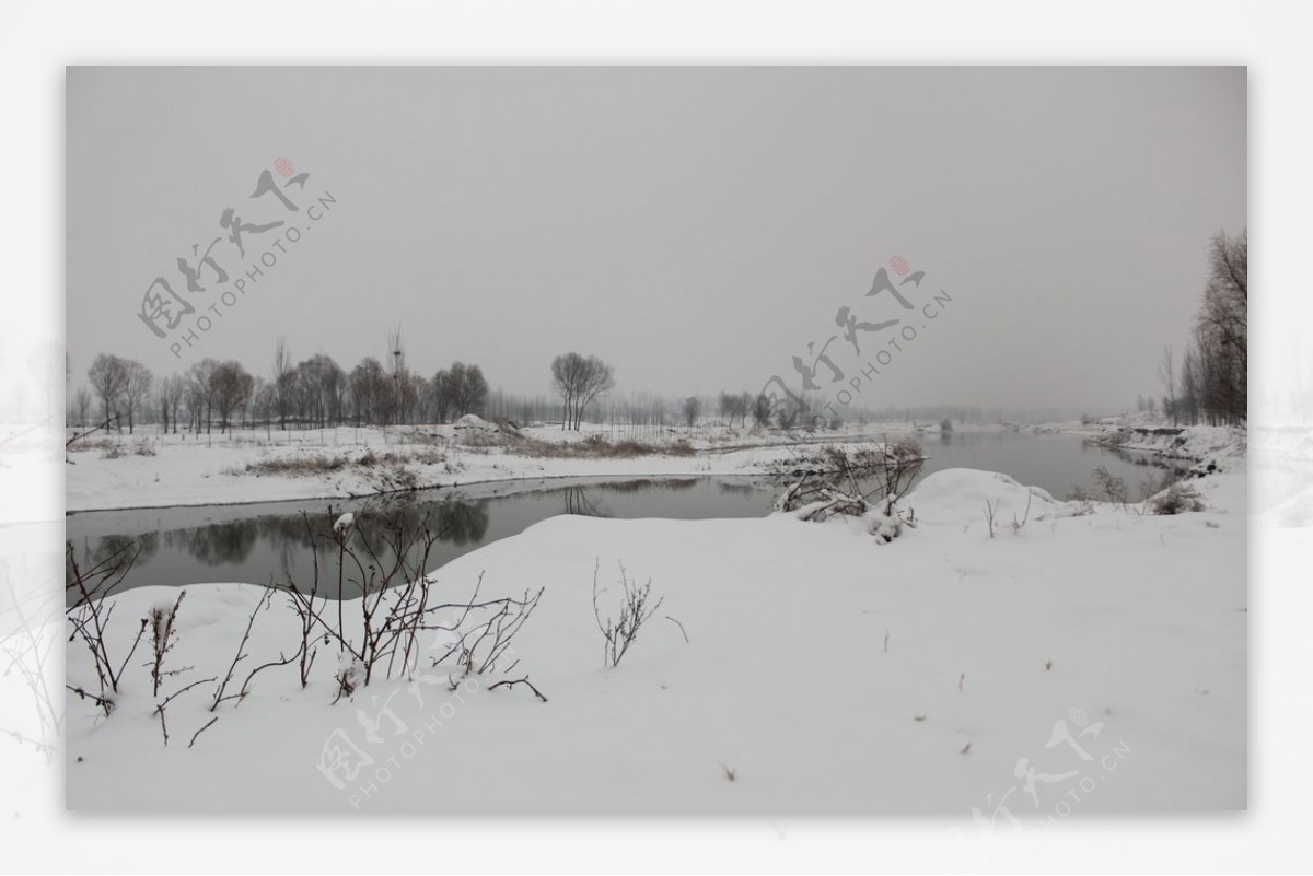 雪景冬天