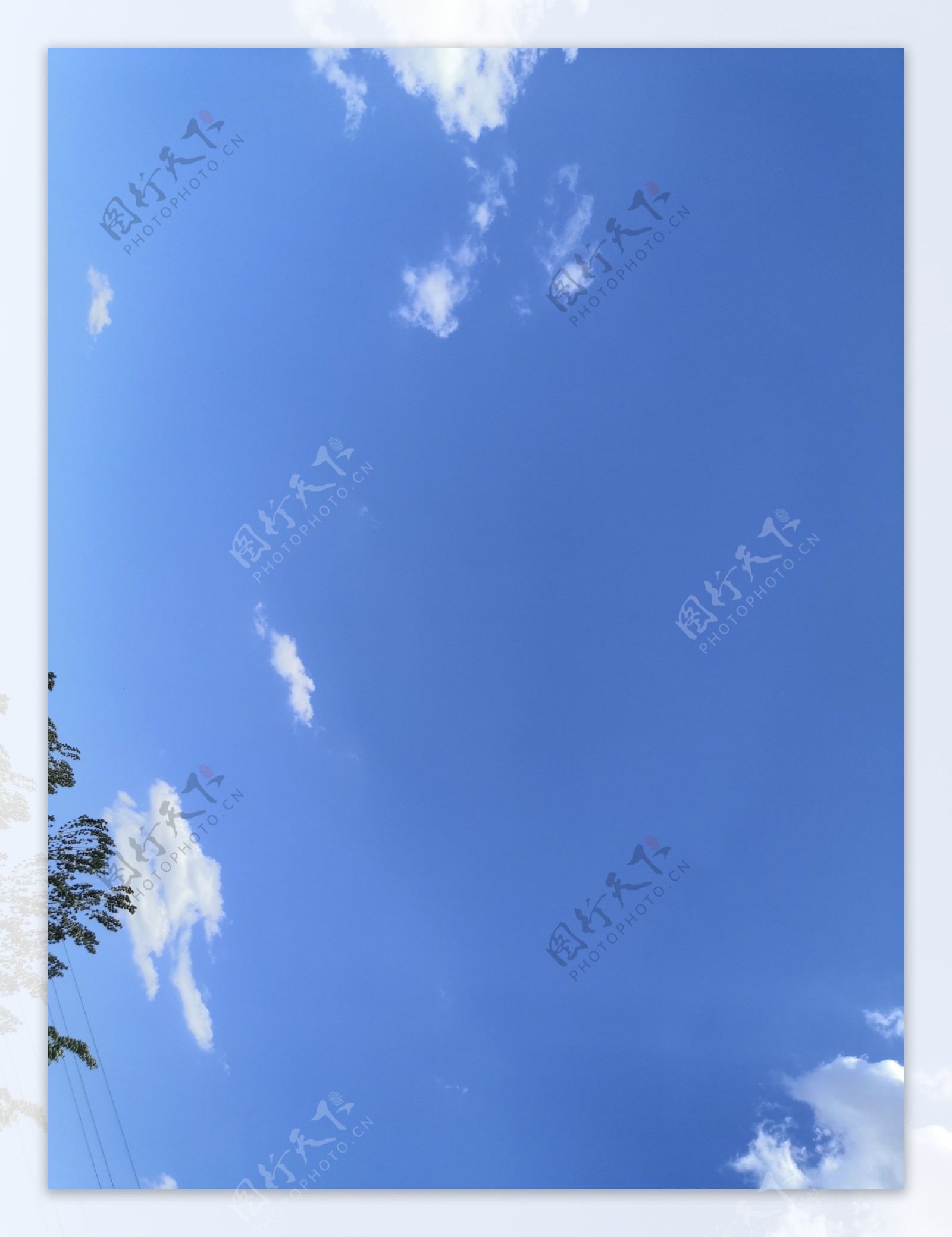 蓝天白云摄影天空蓝色背景