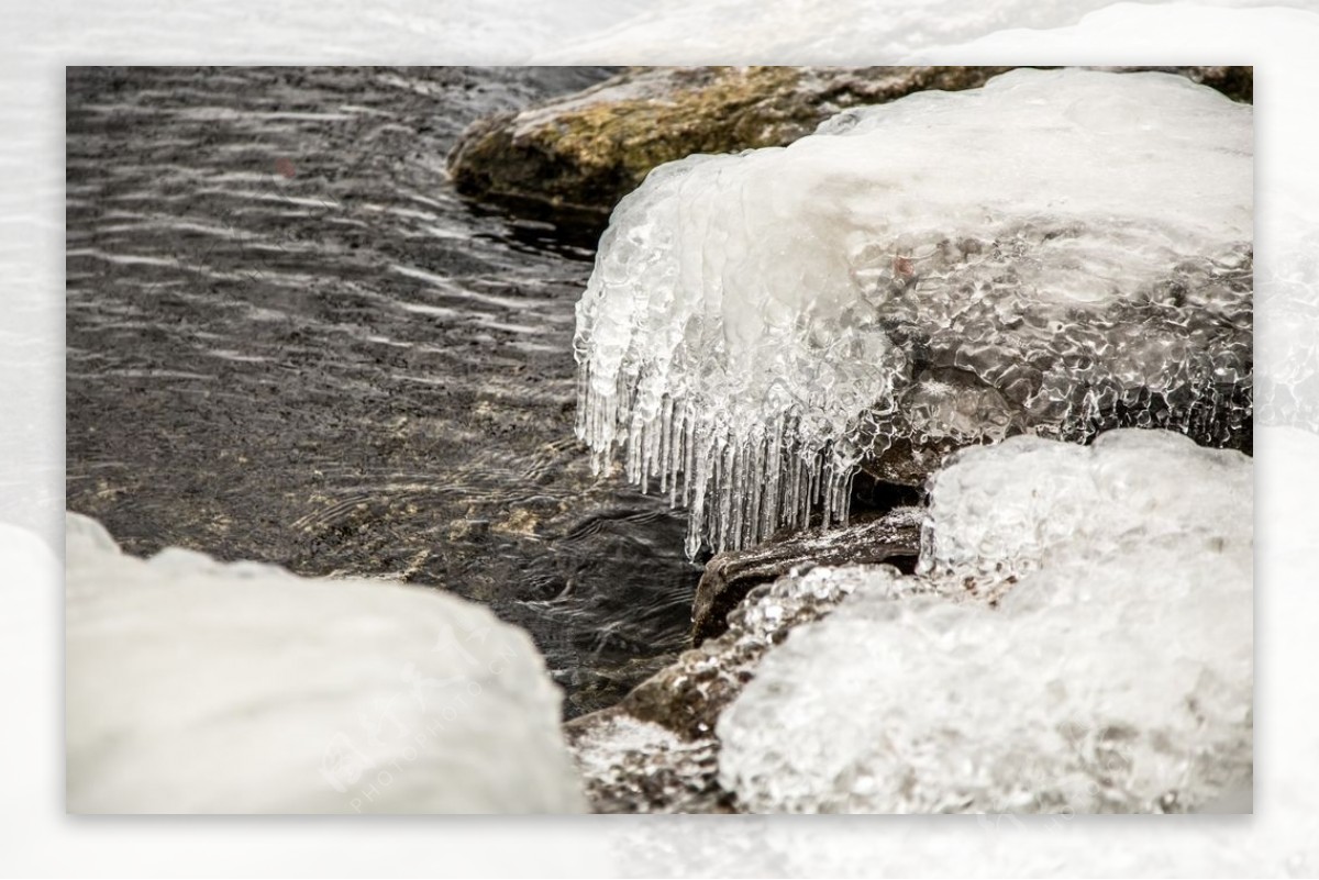 冰河唯美高清图片集 结冰的河面图片大全→MAIGOO图库