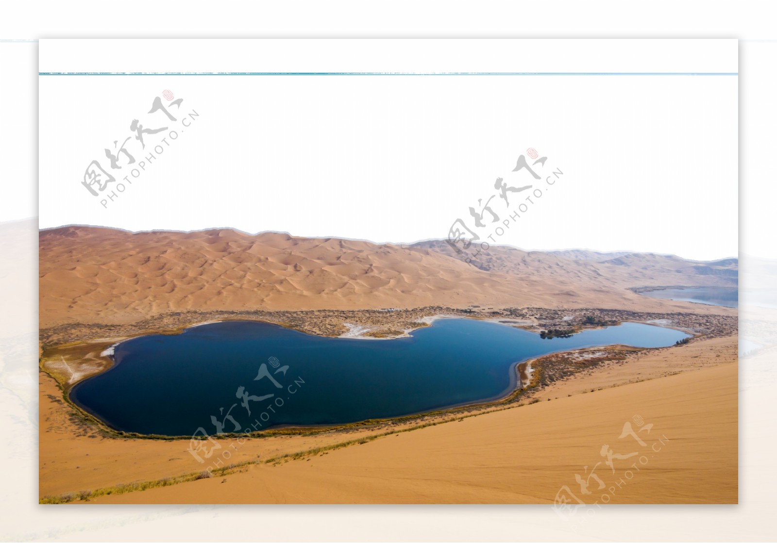 沙漠湖泊湖水干旱荒凉素材