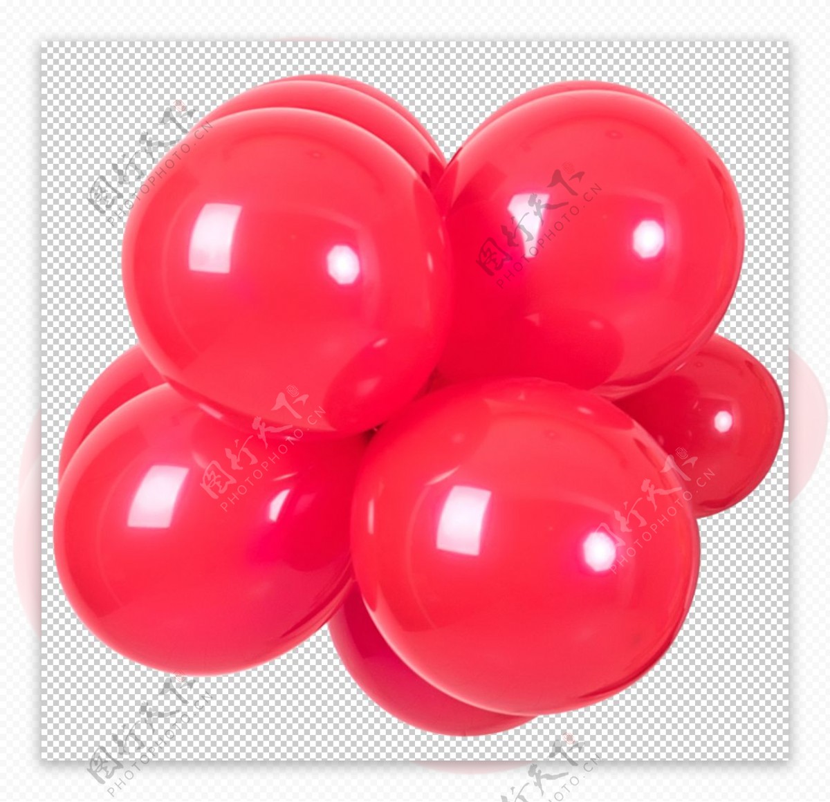 气球红色喜庆飞舞素材