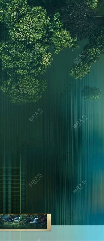 绿色森林背景