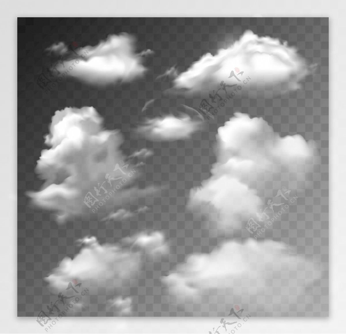 矢量云朵图片