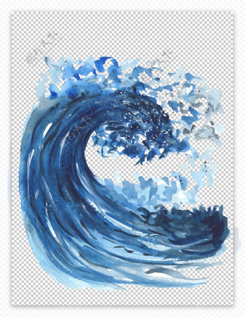 海洋海浪装饰图案