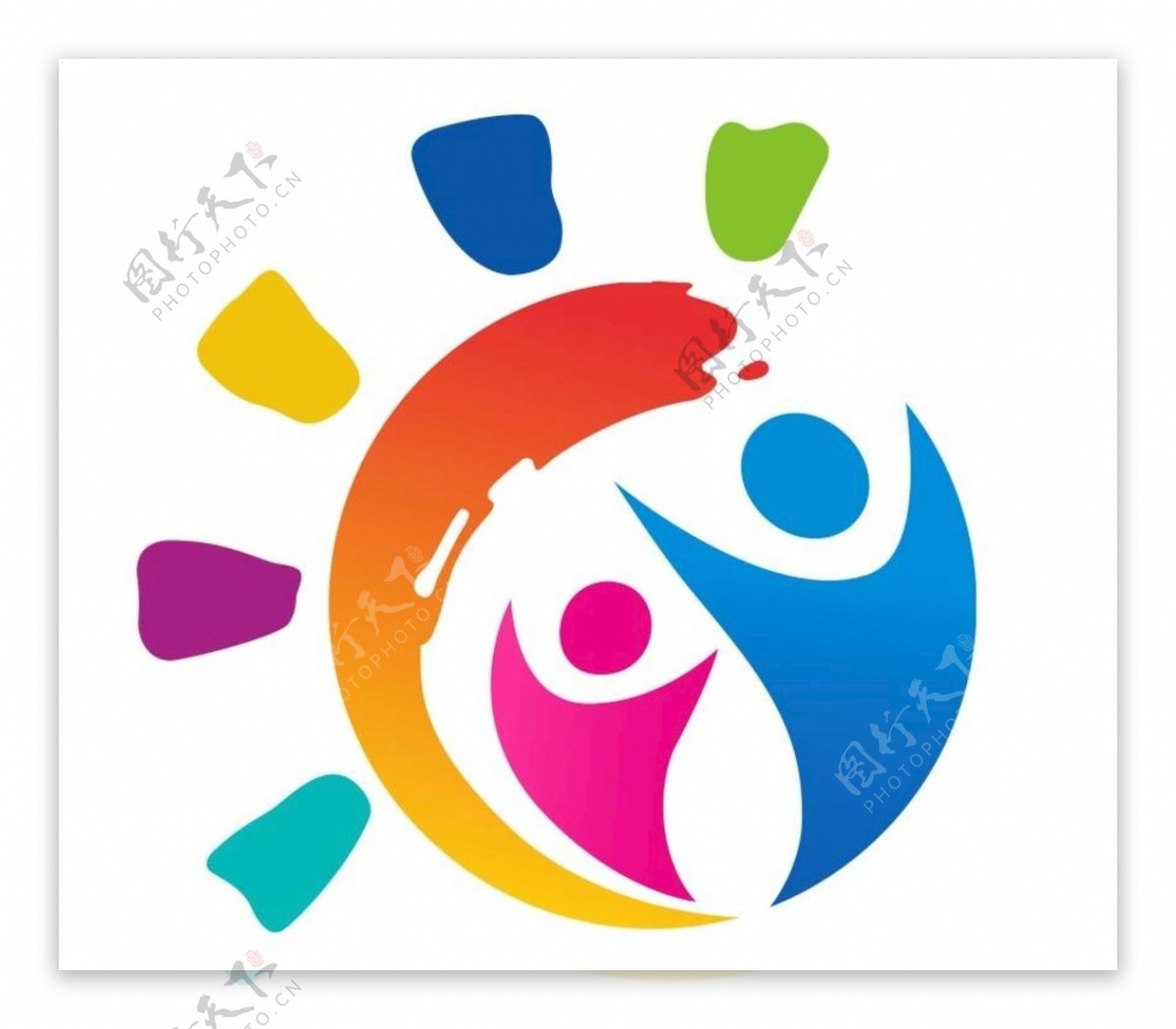 彩色logo运动