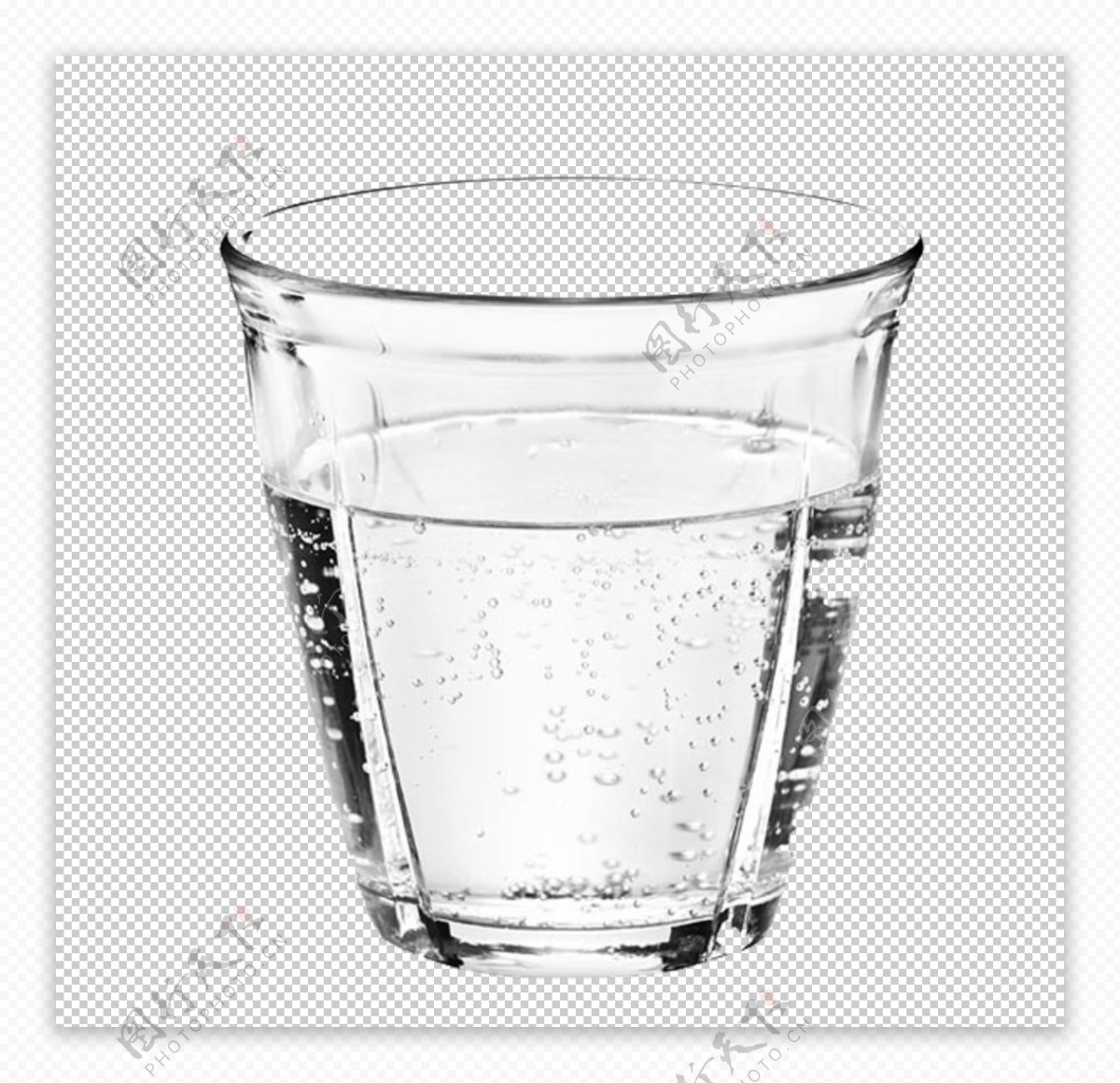 水杯玻璃杯矿泉水合成海报素材图片