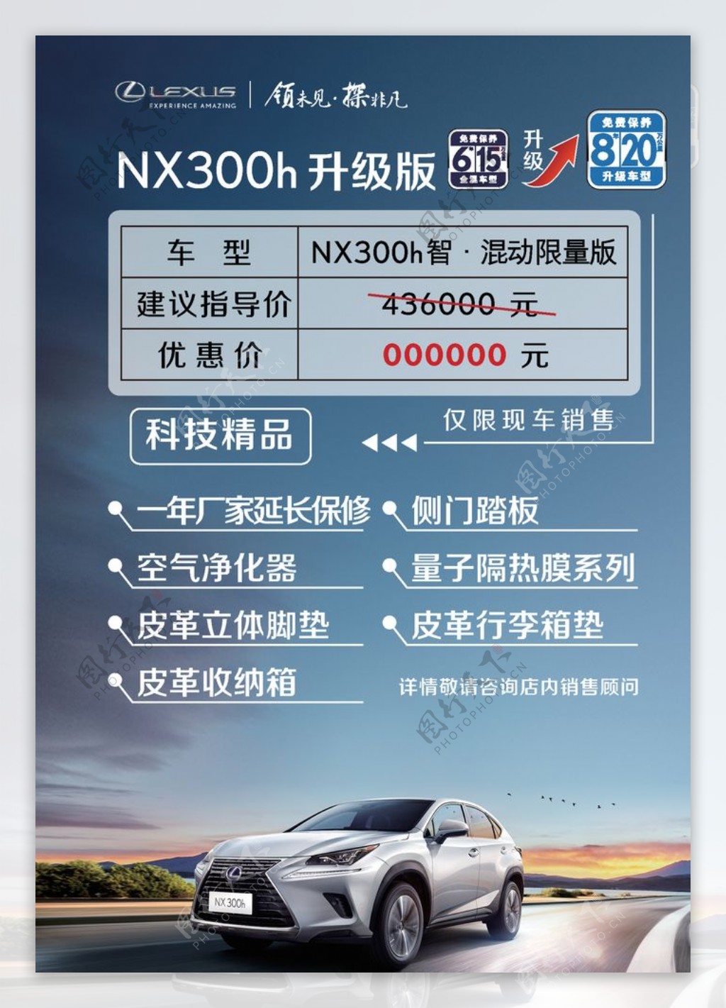 雷克萨斯NX300h精装车