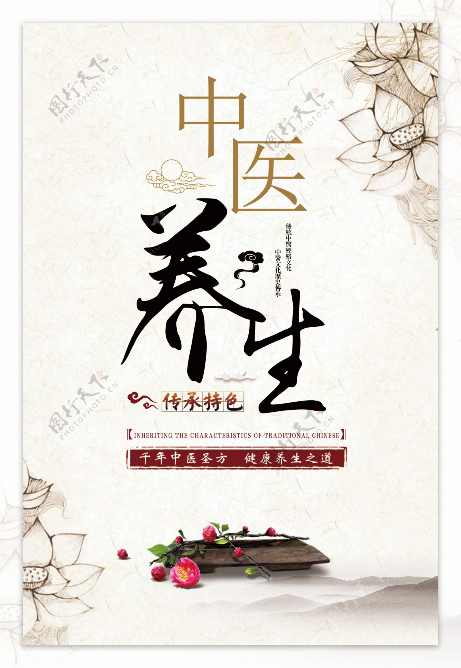 中医养生传统活动宣传海报素材