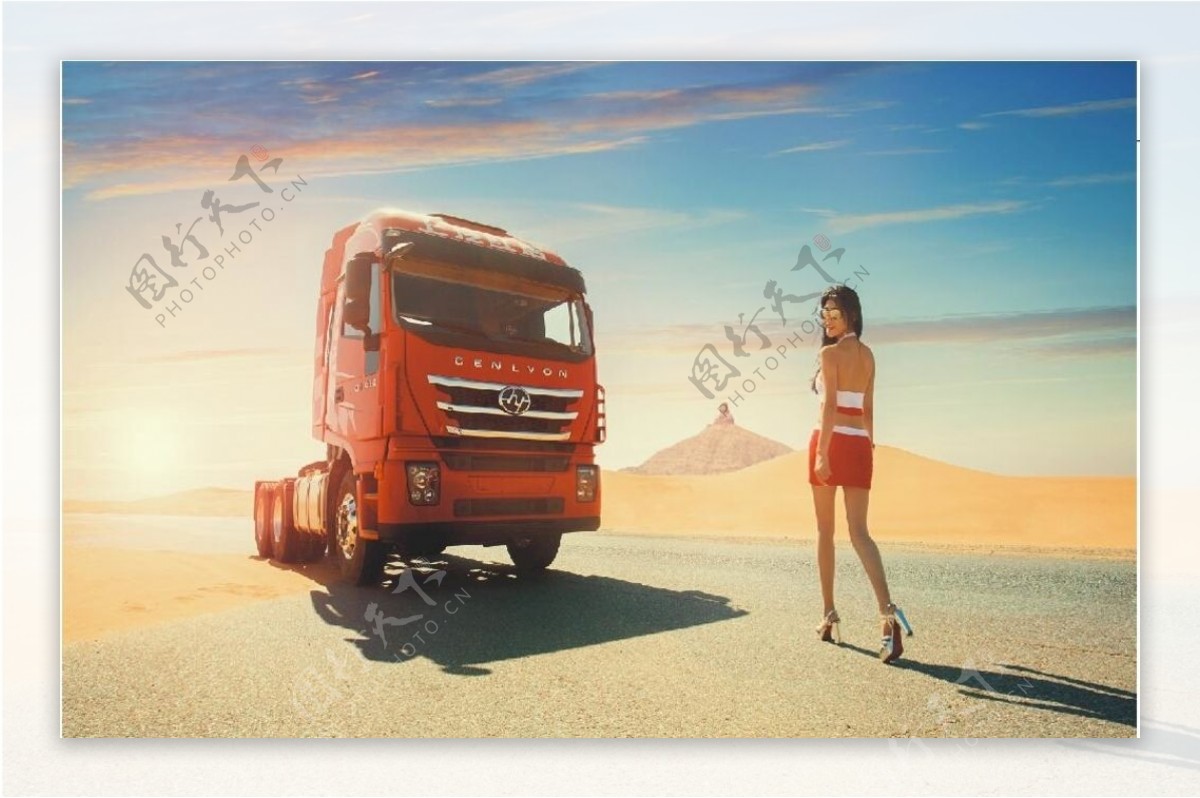 红岩卡车图片
