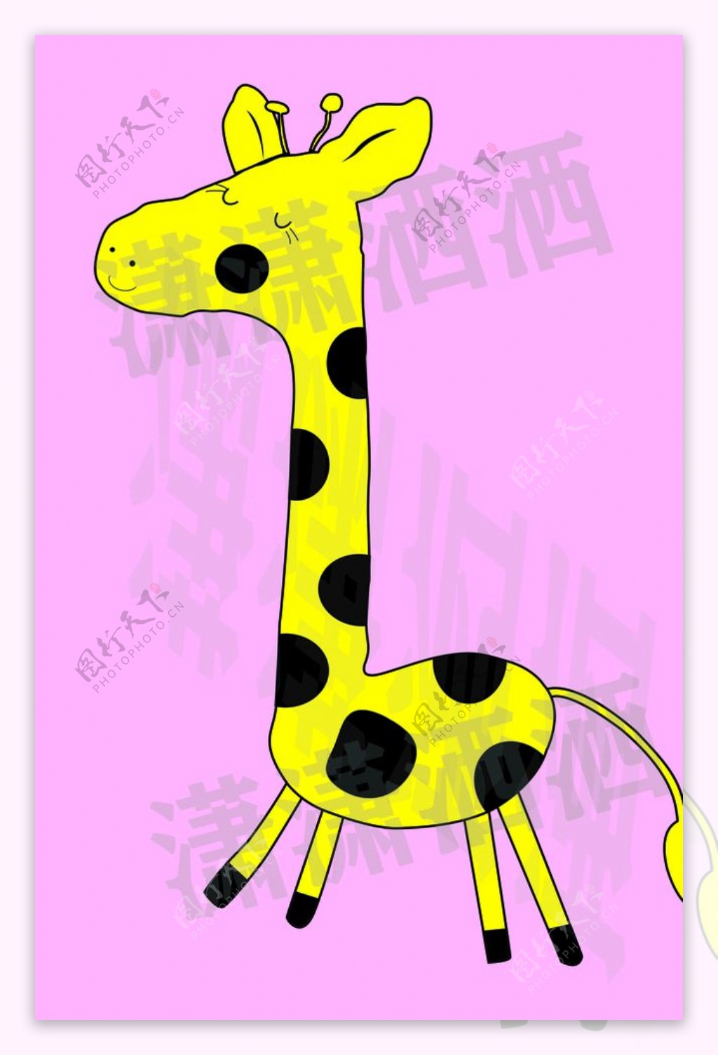 长颈鹿43715_动物合集_动物类_图库壁纸_68Design