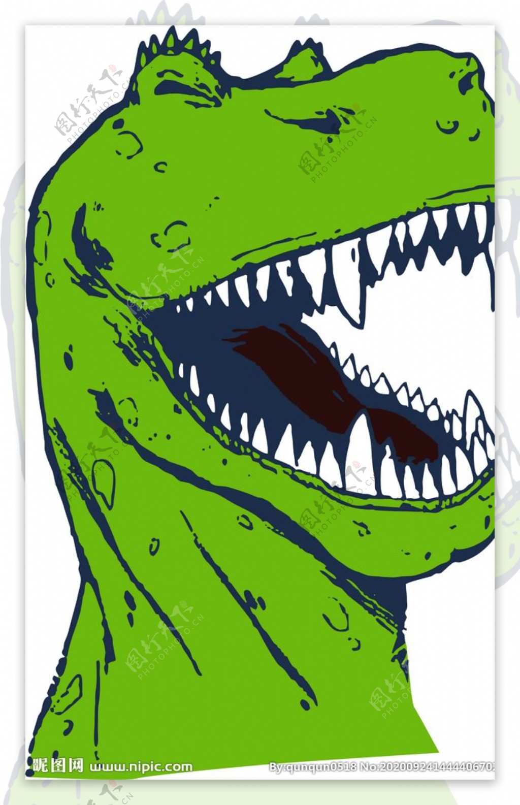 绿色恐龙图片