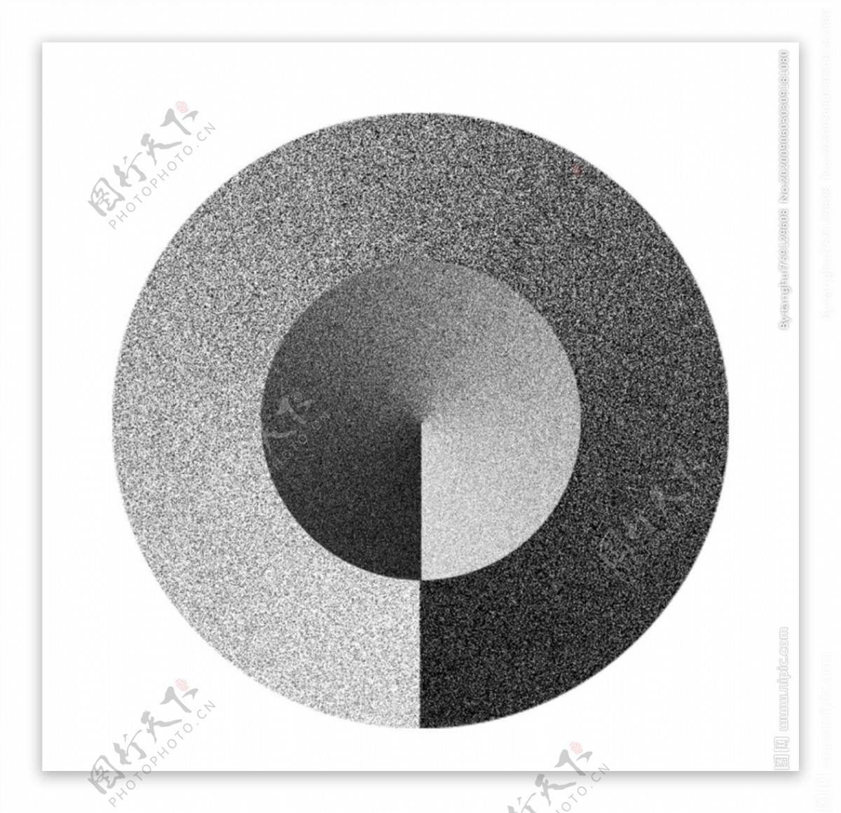 抽象灰色几何渐变肌理质感徽标图片