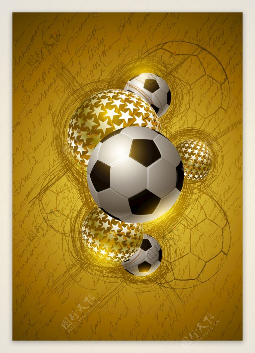 足球运动创意海报图片