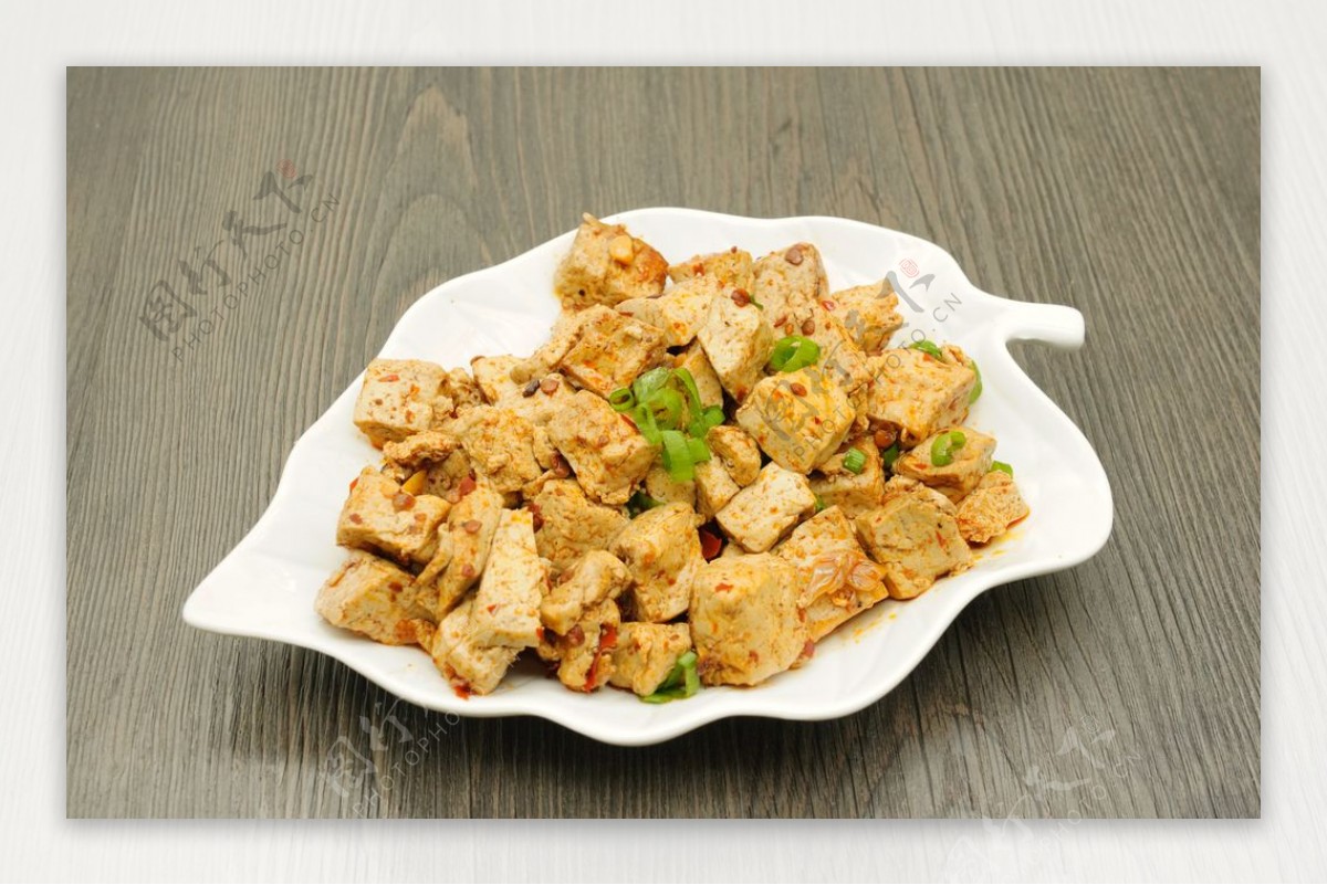 麻辣豆腐美食食材背景海报素材图片