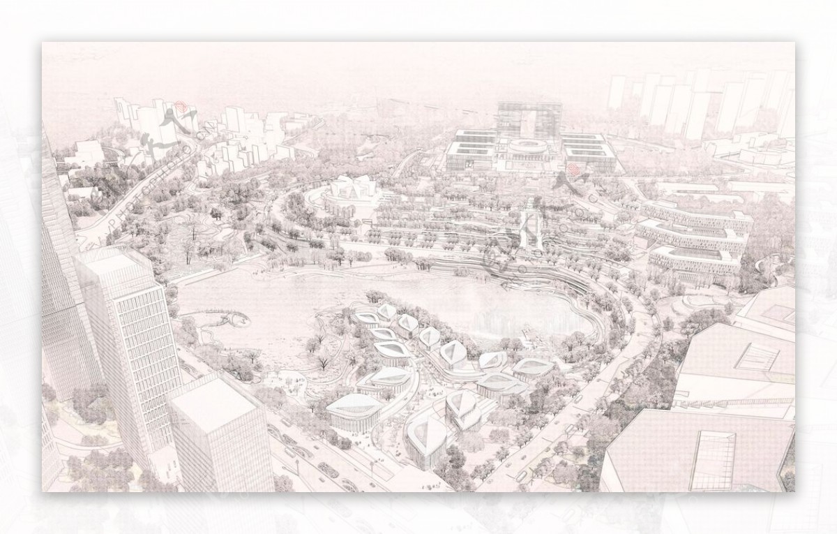花城新区浮雕图片