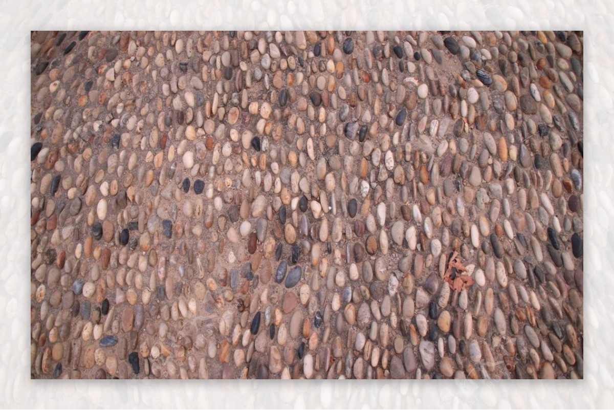 鹅卵石地面素材图片
