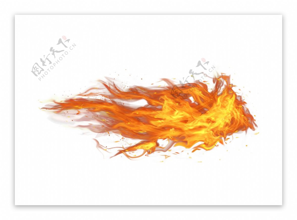 红色火焰火苗元素火焰火焰燃烧图片
