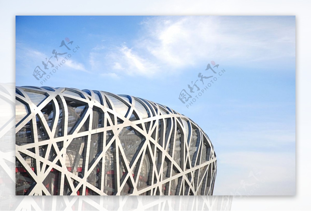鸟巢体育馆建筑背景海报素材图片