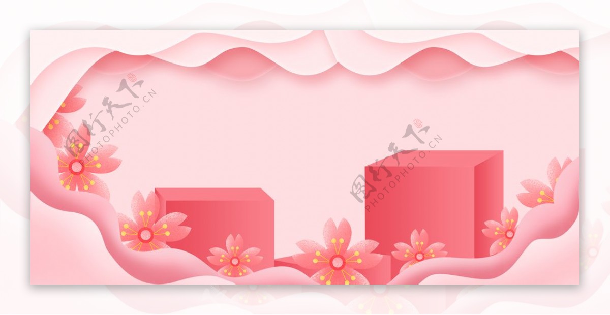 粉红色背景图片