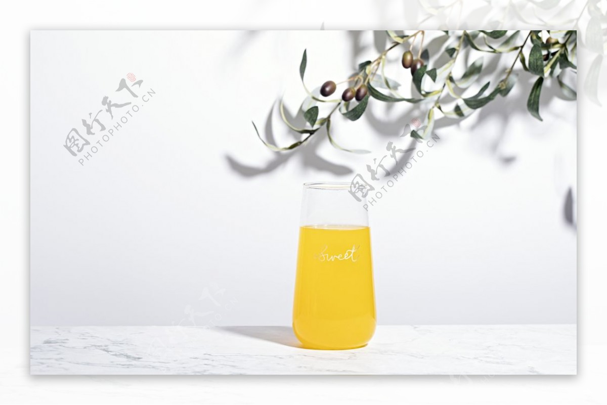 橙汁饮品饮料背景海报素材图片