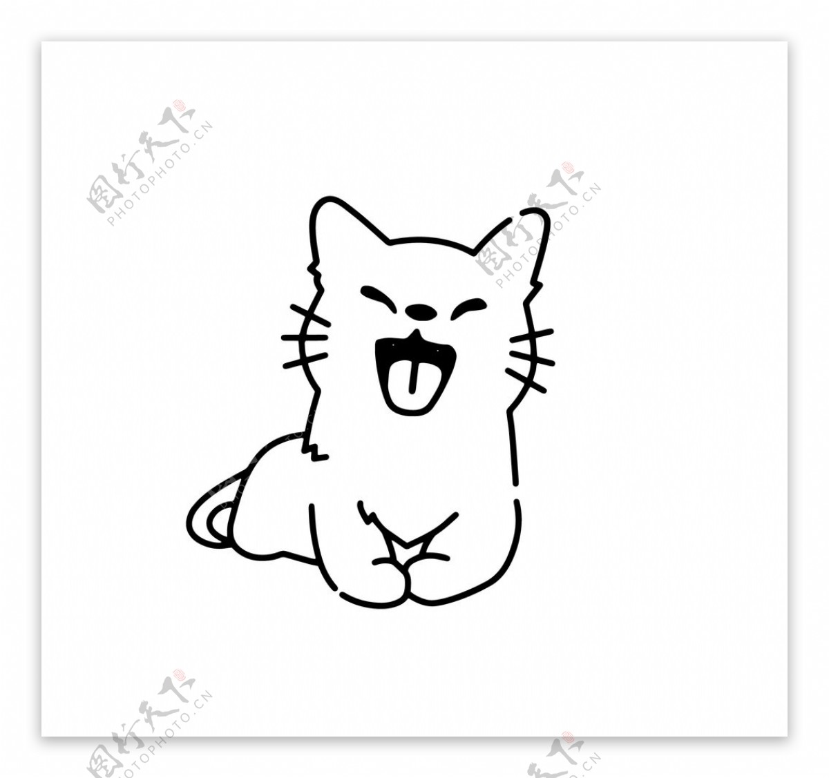 矢量可爱猫猫图片设计图__家禽家畜_生物世界_设计图库_昵图网nipic.com