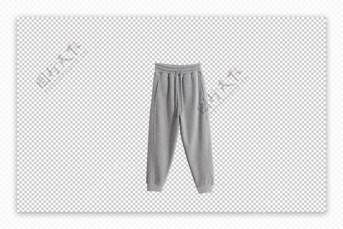 灰色休闲裤图片