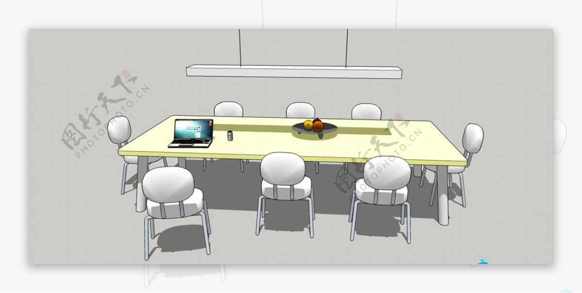 SU会议桌模型图片