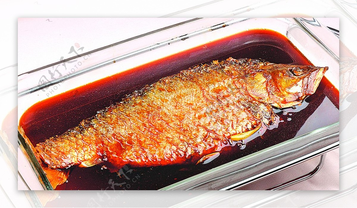 豫菜红蒸鲫鱼图片
