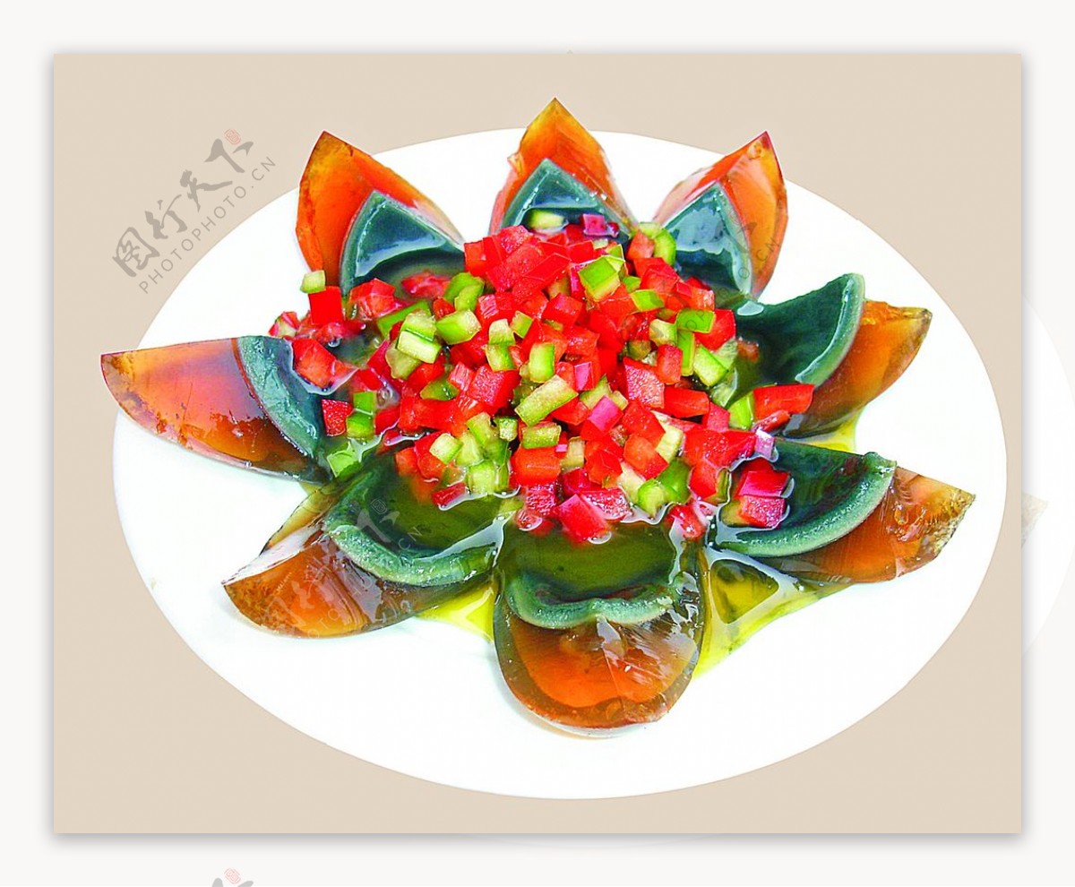豫菜泡椒皮蛋图片