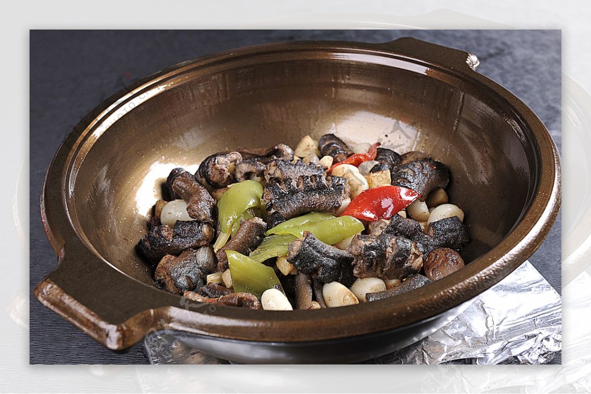 豫菜砂锅生啫黄鳝图片