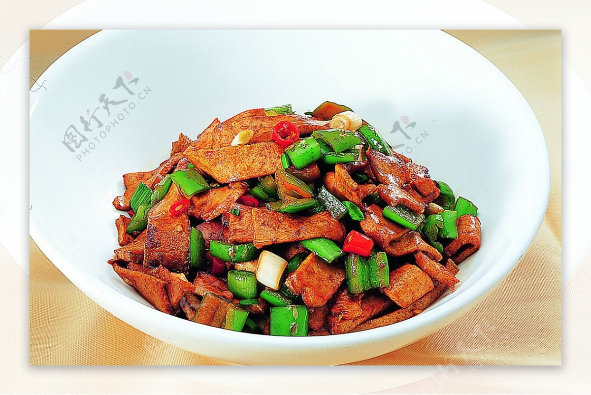 豫菜原味炒煎豆腐图片