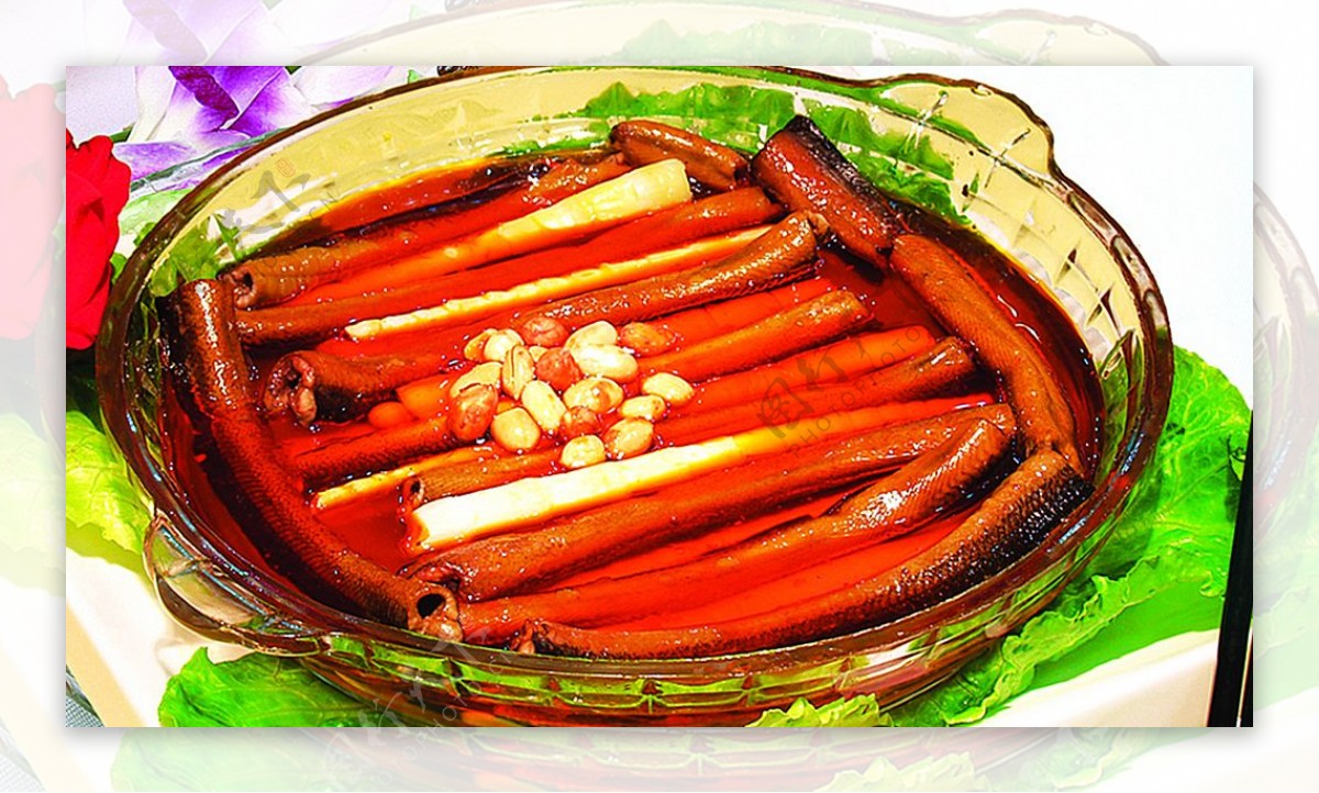 豫菜竹笋烧鳝段图片