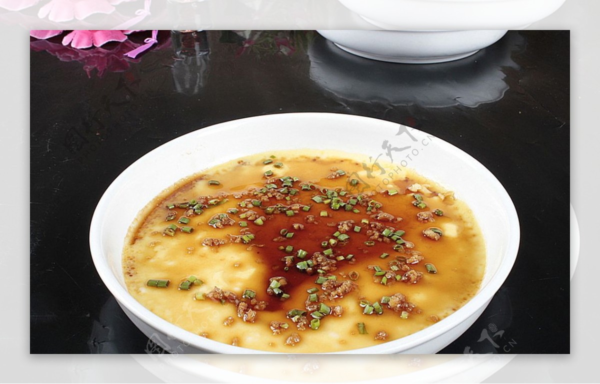 北京菜豉油水蒸蛋图片