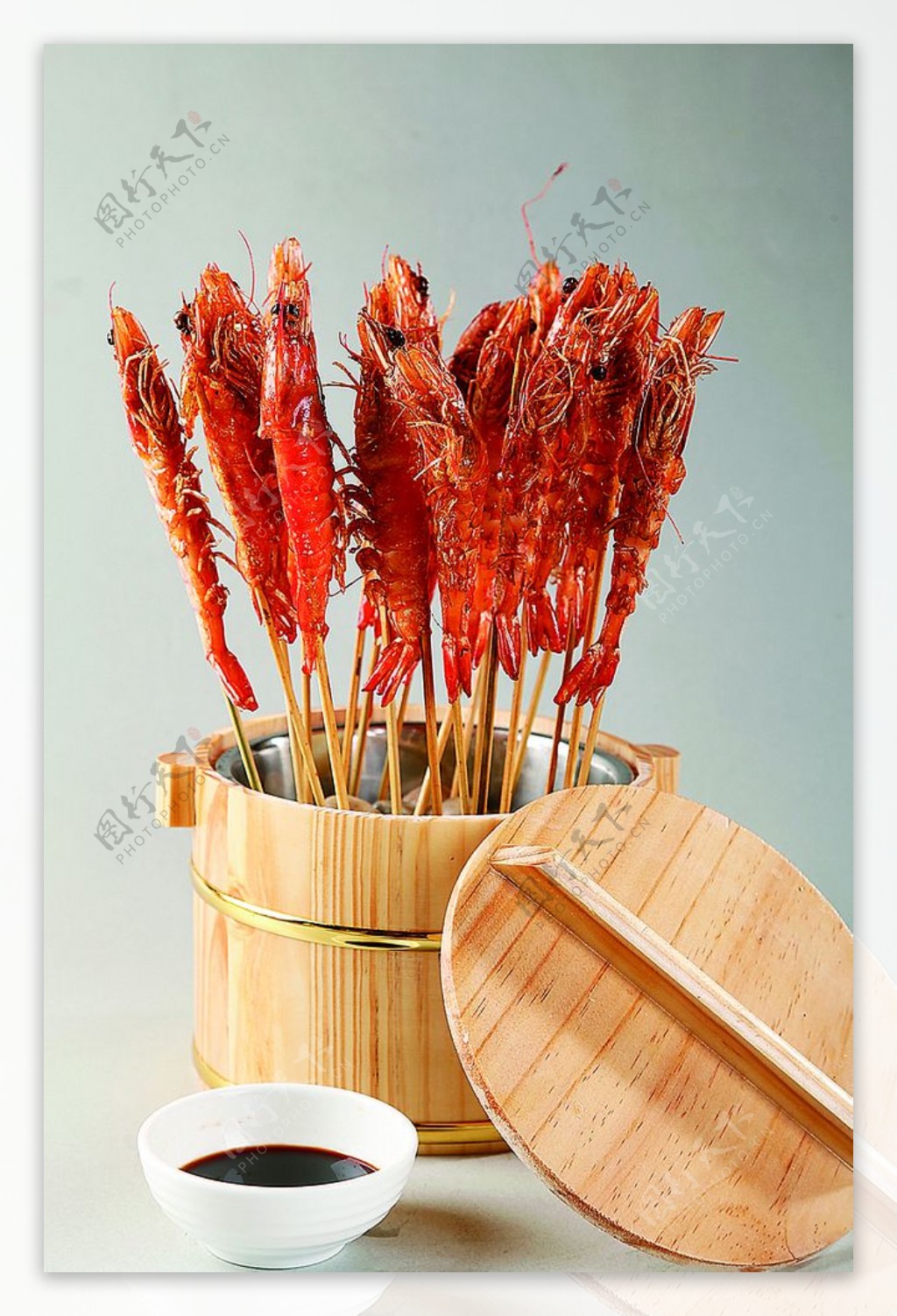 淮扬菜木桶烤虾图片