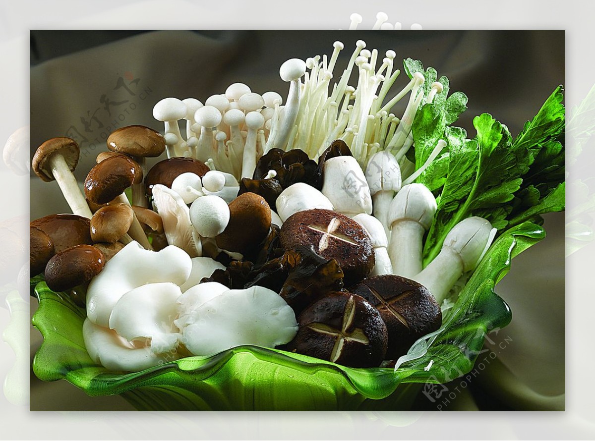 浙菜菇菌拼盘图片