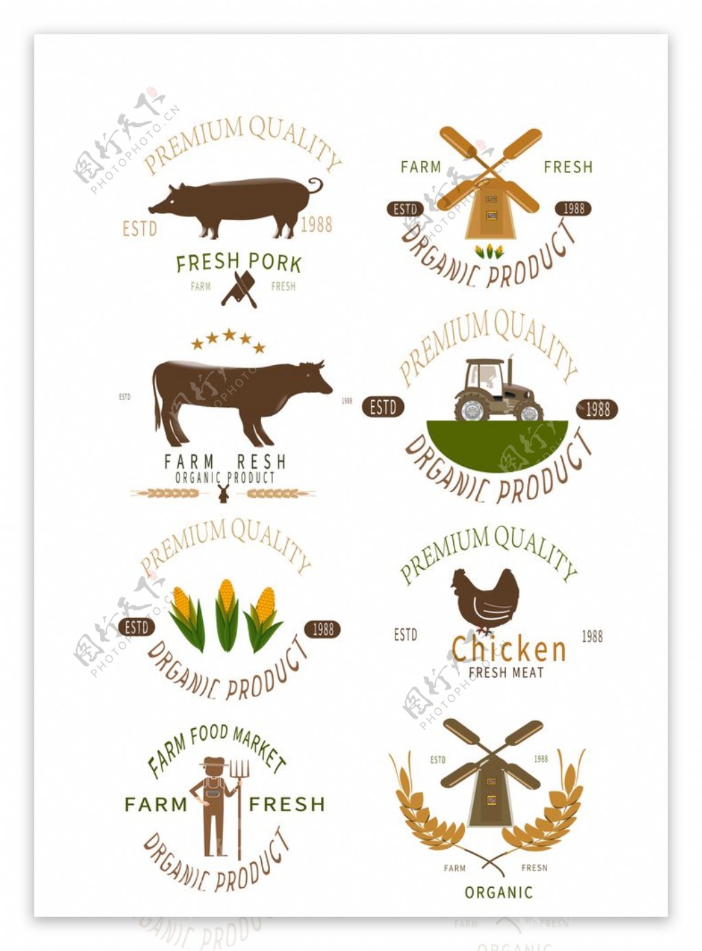 农场标志logo图片