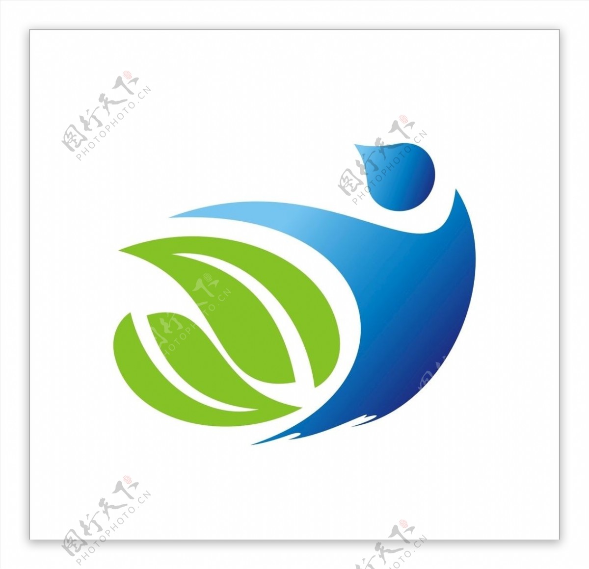 蓝色企业logo图片