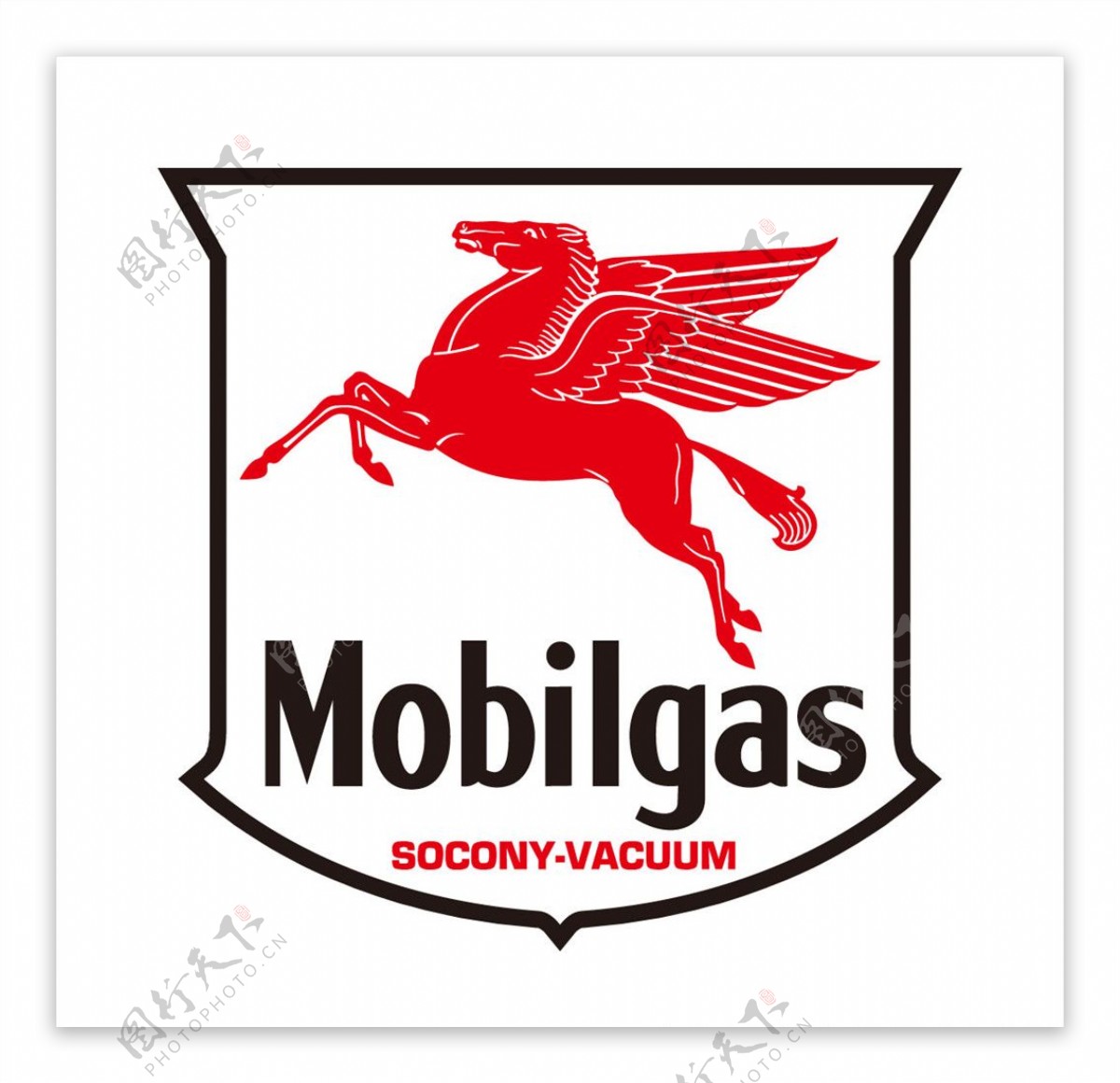 Mobilgas标志矢量图片