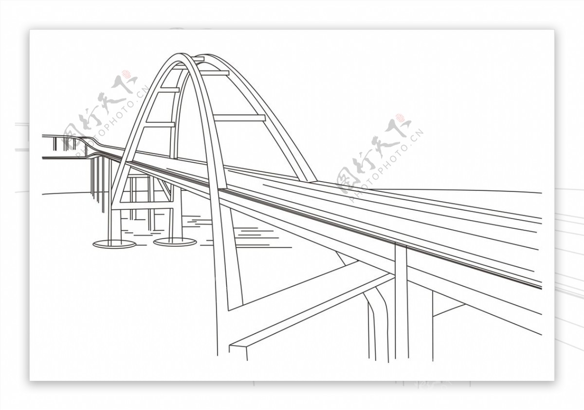 铁拱索拉大桥图片