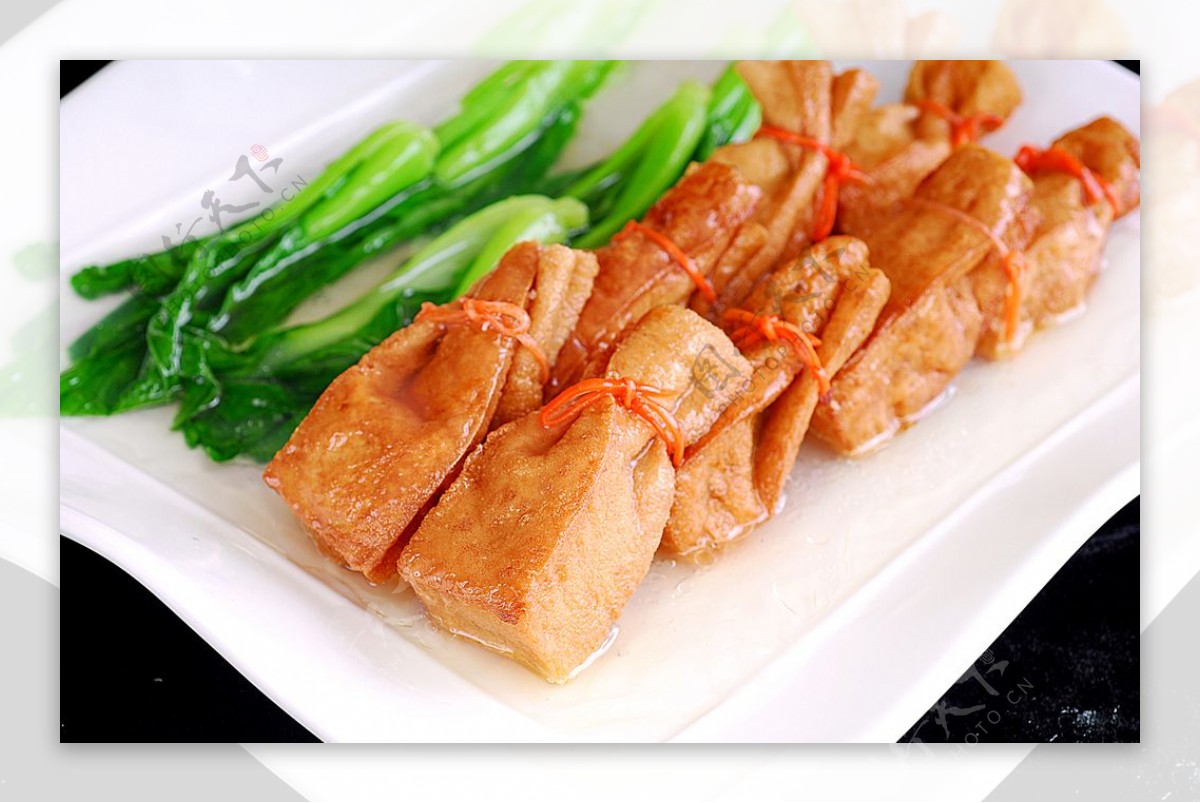 川菜鸡汁布袋豆腐图片