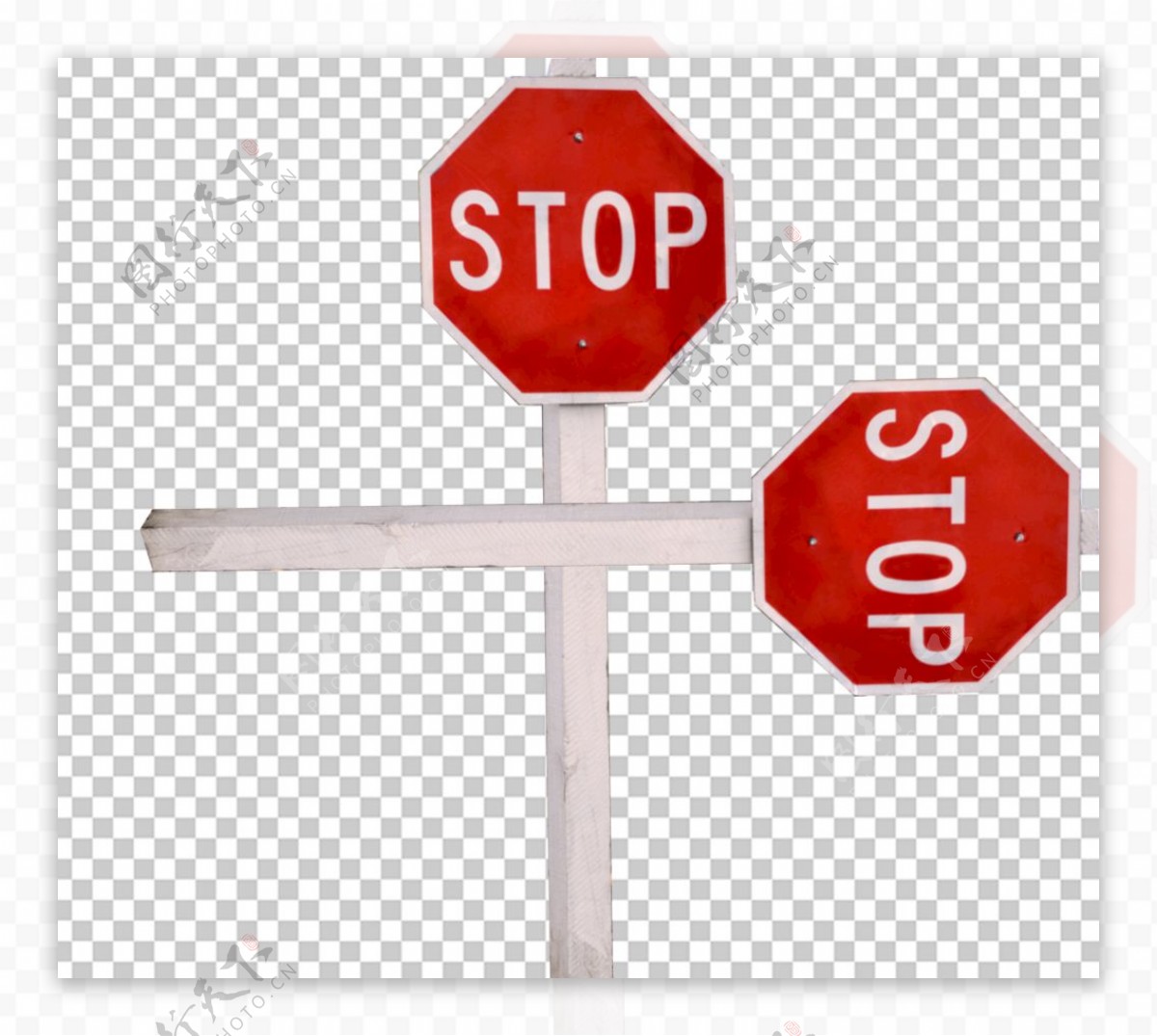 stop指示牌图片