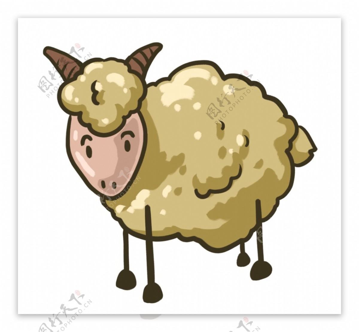 卡通绵羊图片素材-编号22581343-图行天下