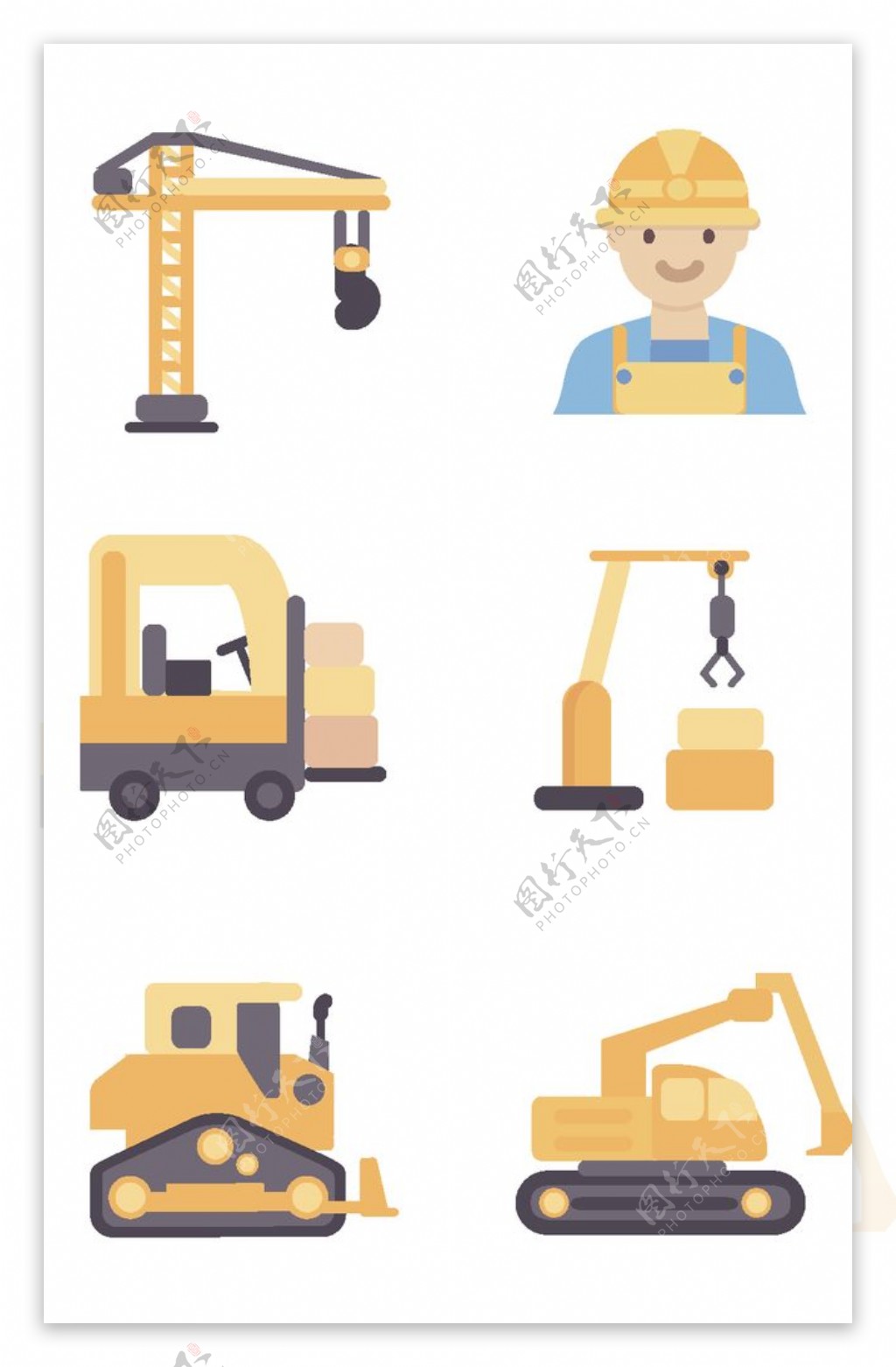 建筑工地安全图标图片
